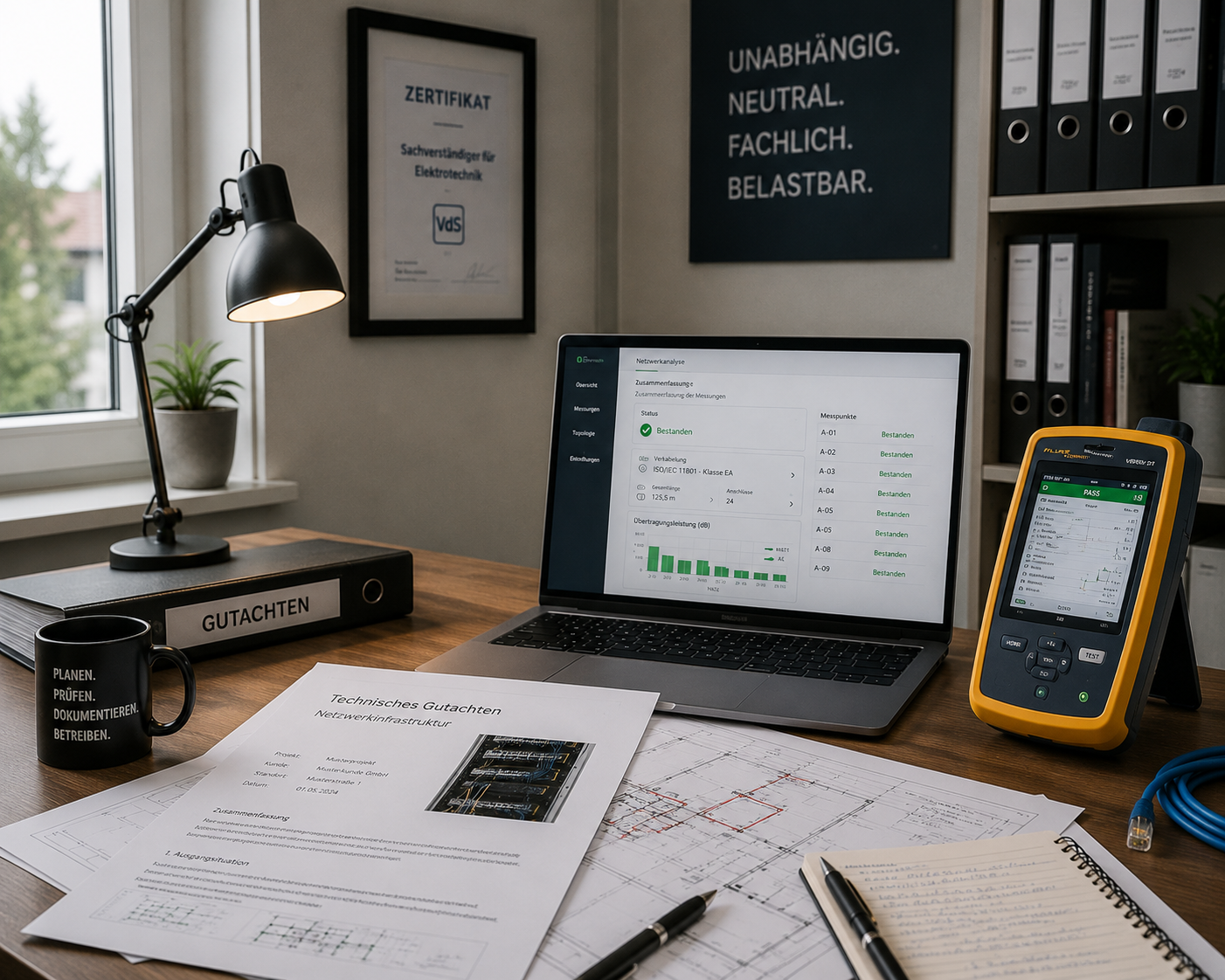 Gutachtenerstellung im Büro